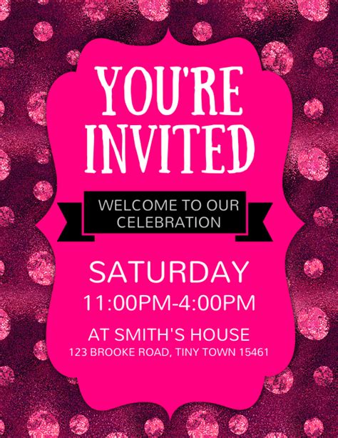 Youre Invited Flyer Template Postermywall