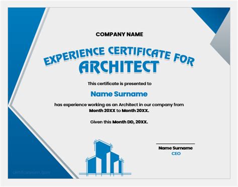 5 Best Design Experience Certificates For Architect Edit