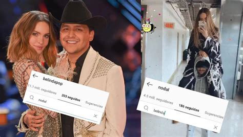 Si nos dejan, buscamos un rincón cerca del cielo. ¿Adiós, amor? Christian Nodal deja de seguir a Belinda y ...