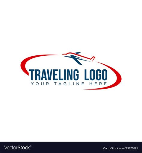 Vector Logo Design Illustration For Tour And Travel Agency Trip