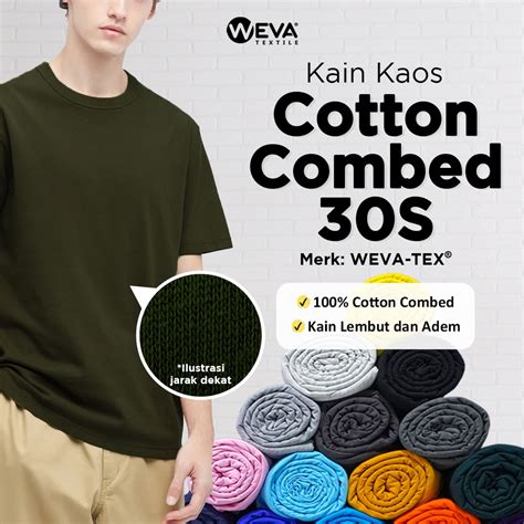 Jual Bahan Kain Kiloan Cotton Combed 30s Bahan Kaos Distro Indonesia