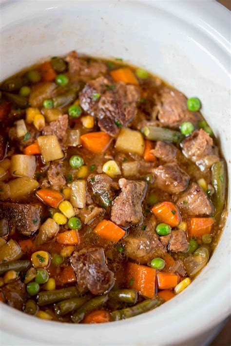 It's also vegan when you use vegetable broth! The BEST Slow Cooker Beef and Vegetable Soup you'll ever ...