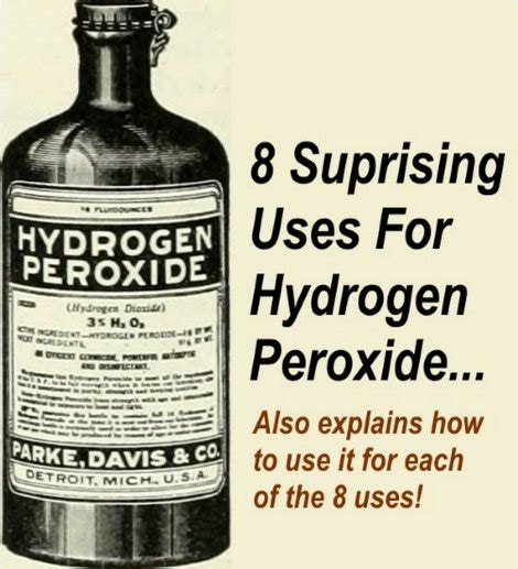 Maybe you would like to learn more about one of these? 8 Surprising Uses For Hydrogen Peroxide - Homestead & Survival