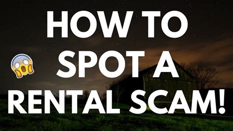 How To Spot A Rental Scam Youtube