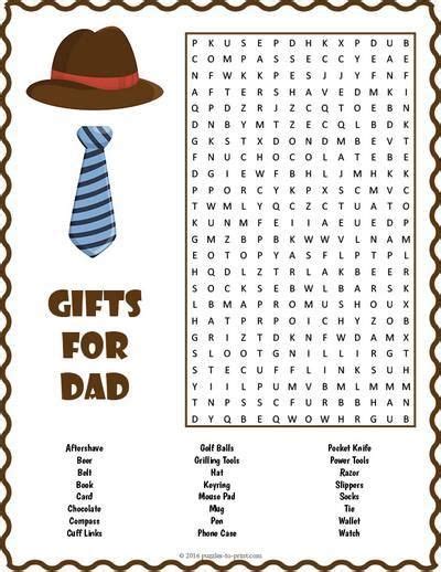 Fathers Day Word Search Free Printable Printable Templates