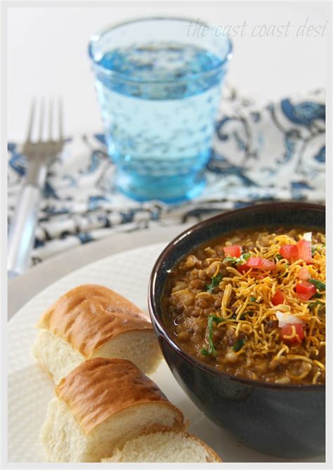 Mix and cook for 40 seconds or till the raw smell of ginger garlic goes away. the east coast desi: Quick Misal Pav (Delicious Moth beans ...