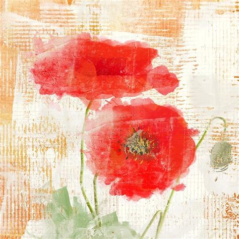 Abstract Poppy Painting By Irena Orlov