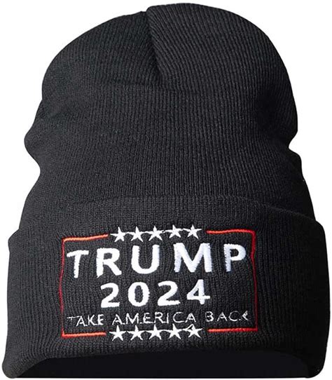 Lymhy Trump 2024 Beanie Take America Back Maga Save America For President Caps