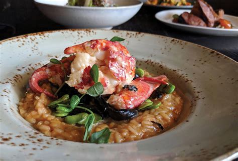 Chef marvin woods and his farro risotto. AIR CULINAIRE WORLDWIDE