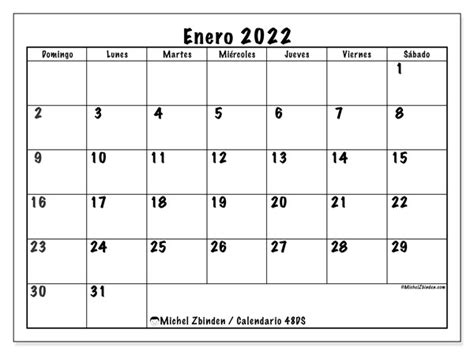 Calendarios Enero De 2022 Para Imprimir Michel Zbinden Pr