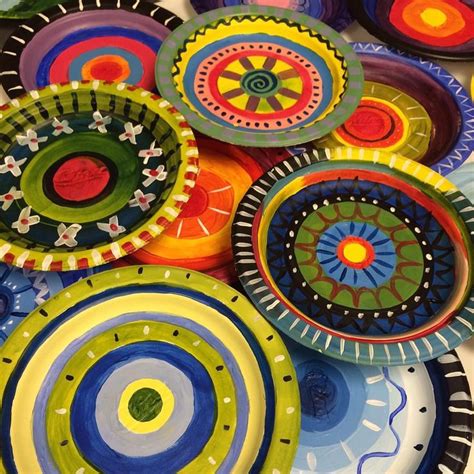 Painting Paper Plates Gloucestershire Resource Centre