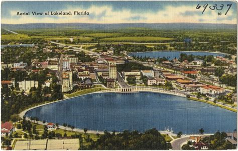 Aerial View Of Lakeland Florida Digital Commonwealth