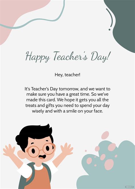 Teacher's Day Invitation Card Template - Download in Word, Illustrator