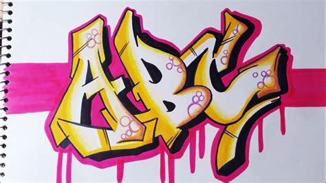 Como Hacer Graffiti Con Las Letras Abc Youtube