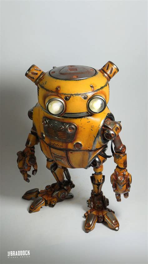 Artstation Eddie Paul Braddock Steampunk Robots Robot Art