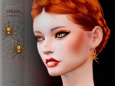 Spider Earrings By Suzue At Tsr Sims 4 Updates