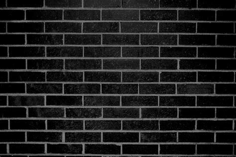 Black Brick Wall Texture Picture Free Photograph