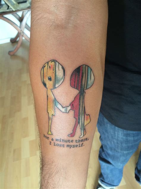 This is a modern version of my favorite tattoo. my radiohead tattoo. best of "for a minute there, I lost ...