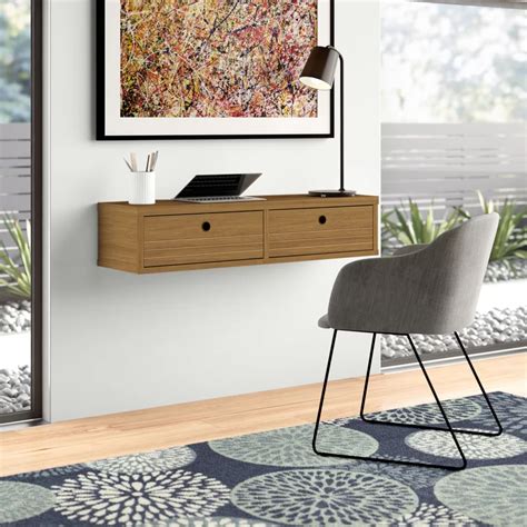 There are lots of excellent furnishings styles, a whole lot of various products all of it depends upon your taste and demands. Barry Solid Wood Floating Desk | AllModern in 2020 ...