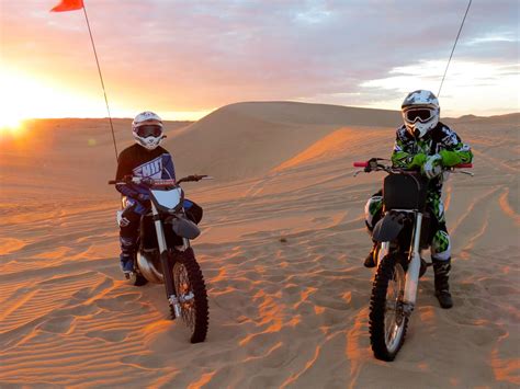 A sand dunes jump from an interesting perspective. Glamis | Motorcross, Dumont dunes, Glamis