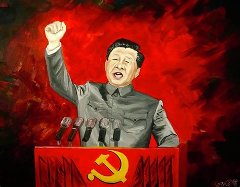 Xi Jinping Painting By Solveig Inga Pixels