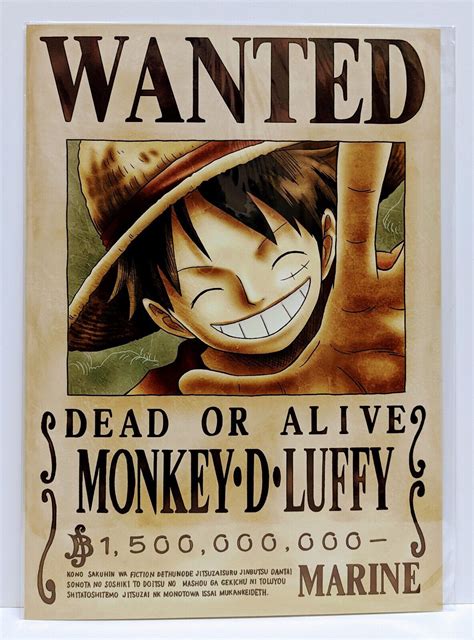 One Piece Wanted Poster Luffy Latest News Official Mugiwara Store