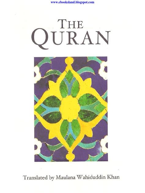 Al Quran Maulana Wahiduddin Khan Pdf Pdf Quran Islam