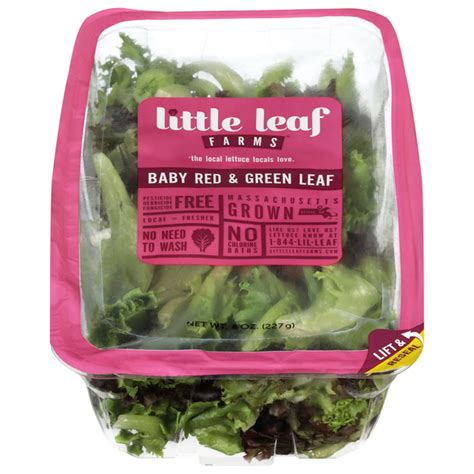 Save On Little Leaf Farms Baby Red And Green Leaf Lettuce Salad Blend