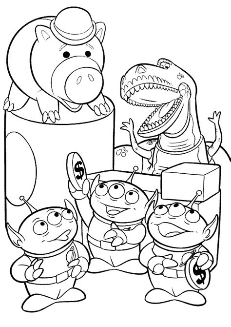 We have lots of toy story coloring pages at allkidsnetwork.com. Hamm, Aliens and Rex - Toy Story Kids Coloring Pages