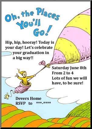 We are gathered here today for the (name of school) kindergarten graduation. Dr. Seuss Oh the Places You'll Go Graduation/End of School Party Ideas | Preschool graduation party