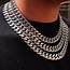 Silver Thick Chain Necklace Choker Mens Cuban Curb 12mm  Etsy