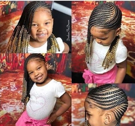 Braids come in many different styles, this is good for kids with short hair because there are still many options. Angled Shoulder-Length Braids