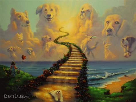 Stairway To Dog Heaven Jim Warren Signed Print 230450