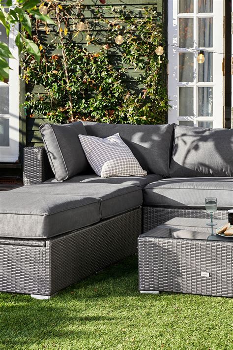 Laze in luxurious comfort and style in a modern garden sofa or contemporary outdoor lounge set, from leading european brands including royal botania, fueradentro, talenti, coro, viteo, conmoto, vondom, fixform, grythyttan and more, exclusively available from encompass furniture. Next Monaco Multifunctional Living Garden Set - Dark Grey | Garden sofa, Outdoor garden ...