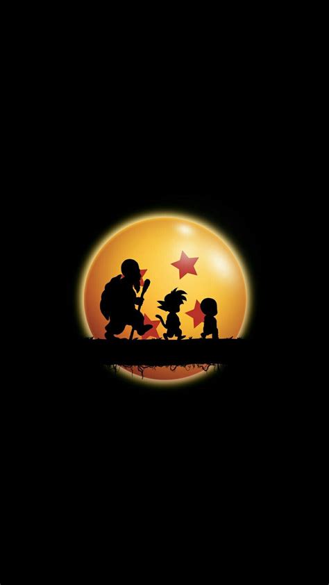 Check spelling or type a new query. Master Roshi, a young Goku and Krillin silhouetted by a ...