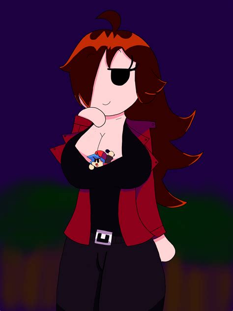 Giantess fnf characters 7: Girlfriend(Trepidation) by drawsforever2 on