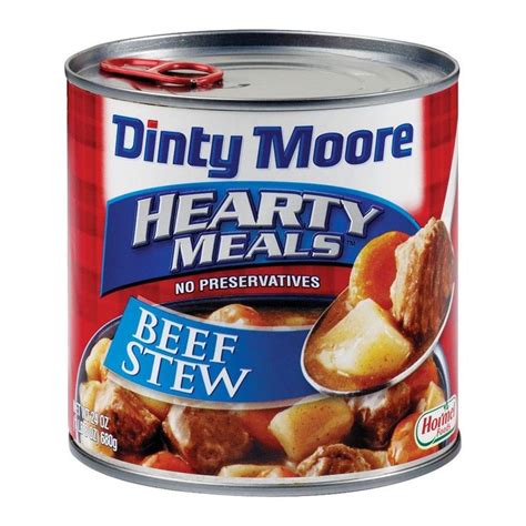 Dinty moore beef stew is consistently well made with lean meat and tasty seasonings. Dinty Moore Hearty Meals Beef Stew 24 oz | Dinty moore beef stew, Beef, potato stew, Chicken ...