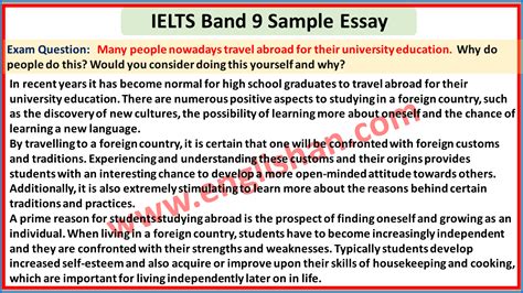Ielts Writing Task 2 Opinion Essay Band 9