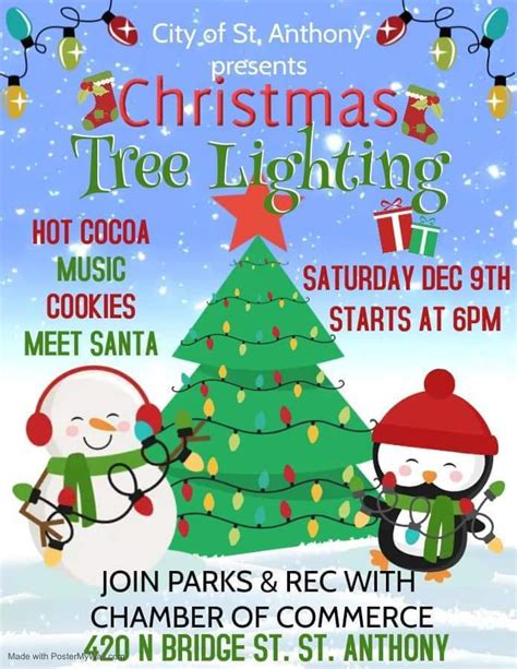 Annual Christmas Tree Lighting City Of St Anthony