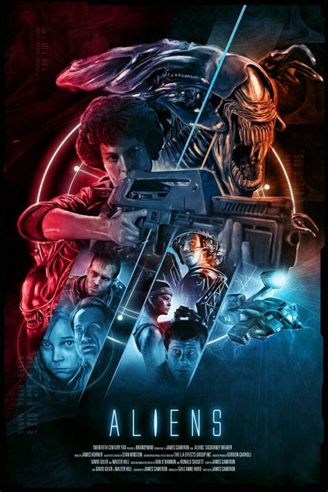 Aliens Movie Poster Alternative Movie Posters Sci Fi Movie Posters
