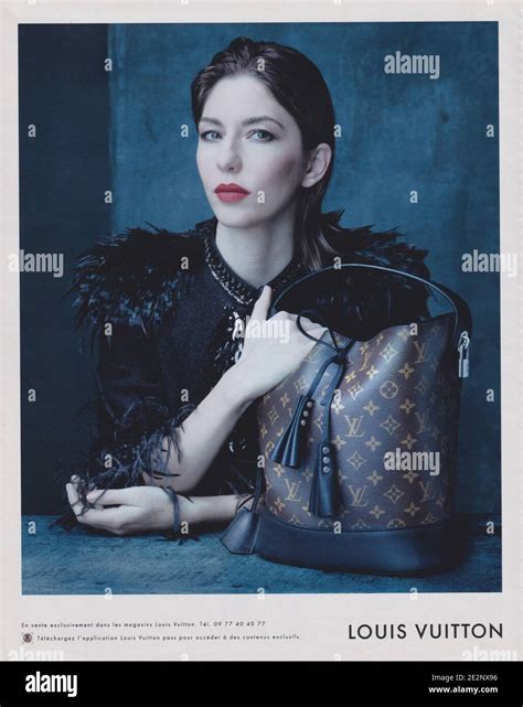 Poster Advertising Louis Vuitton With Sofia Coppola In Paper Magazine From 2014 Year