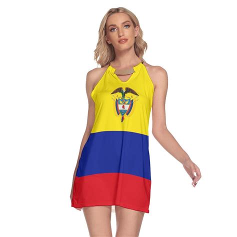Colombian Womens Dress Colombia Flag Design Ts Ladies Teens