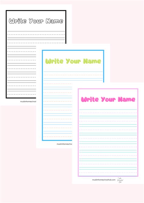 Learn To Write Your Name Practice Worksheet Mhh
