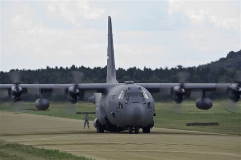 A Us C 130 Hercules Cargo Plane Prepares To Depart Fort Mccoy Wis