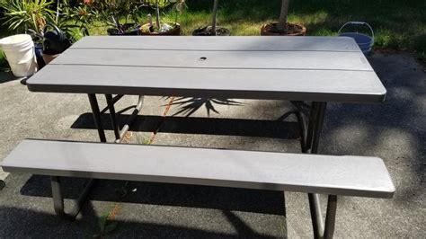 Modern chic styling fits most contemporary décor. Costco Picnic Table Oak Bay, Victoria