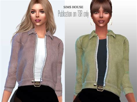 Sims Houses Womens Eco Leather Jacket With A T Shirt Celebrity