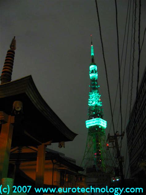 St Patricks Day Tokyo Green Tokyo Tower On St Patricks Day