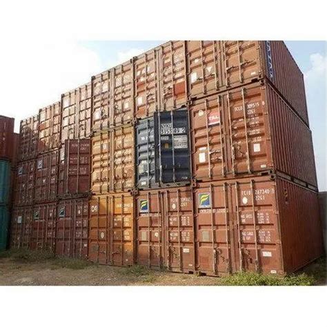 Mild Steel 40 Feet Marine Shipping Cargo Container Capacity 30 40 Ton Size Dimension 40x8x9