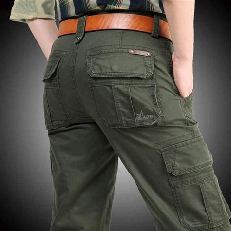 Brand Mens Military Cargo Pants Multi Pockets Baggy Men Pants Casual