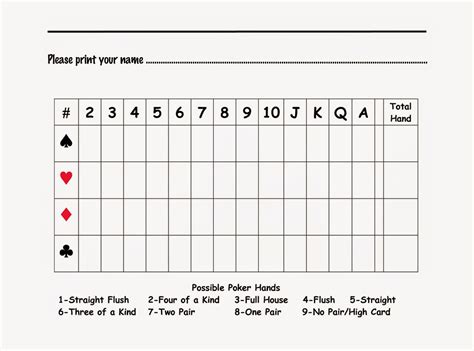 Maybe you would like to learn more about one of these? poker run score sheet | Poker run, Printable playing cards ...